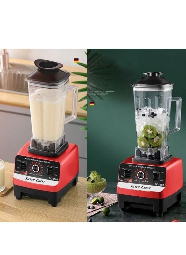 SILVER CREST - SilverCrest Multi Blender Mixer Juicer Food Professional With Smart 15 Timer Speed Quick Arrow/4500W/Multicolour - Image 1