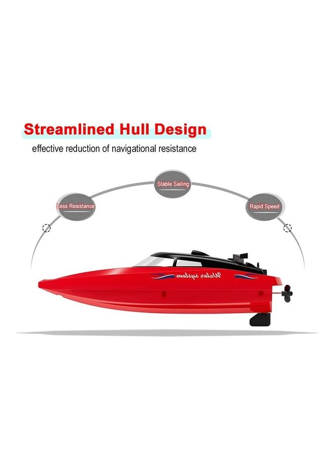 XiuWoo High Speed 2 Channels Remote Control Boat Multicolour 23 x 7 x 6cm  - Image 2