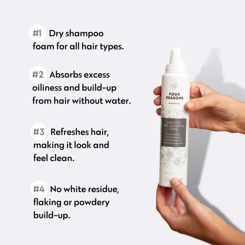 No nothing Dry Shampoo Foam for Women, Fragrance Free Mousse for Instant Refresh, 100% Vegan & Cruelty Free Waterless Shampoo for All Hair Types and Colors, 6.1 oz - Image 2