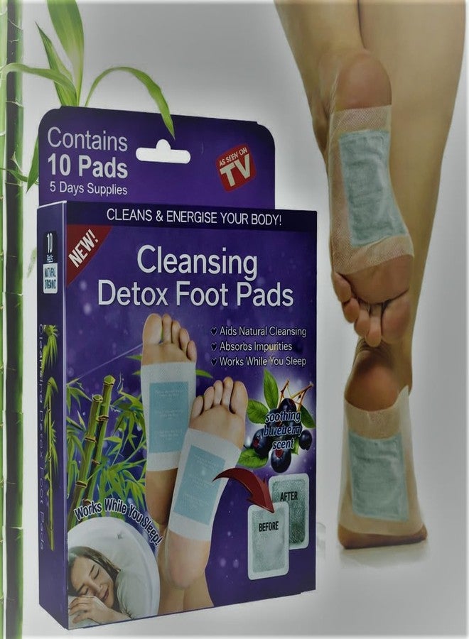 VDNSI Detox Foot pads Cleansing Toxin Remover Pain Relief Stress Relief Sleep Patch for Detoxification For Men And Women Natural Cleansing Foot Patches for Better Sleep pack of 1 (Lavande) - Image 1
