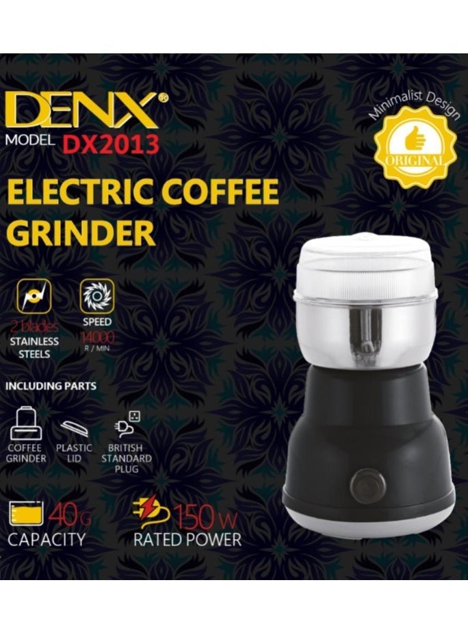 Denx Universal Electric Coffee And Spice Grinder 150W Power, 40G Capacity, 14000Rpm Rotation Speed - Image 3
