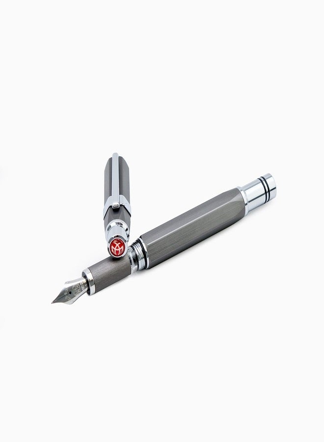 TWSBI Precision GunMetal Fountain Pen, F - Image 1