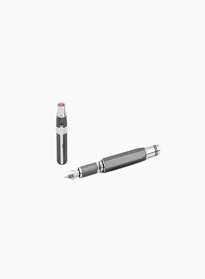 TWSBI Precision GunMetal Fountain Pen, F - Image 4