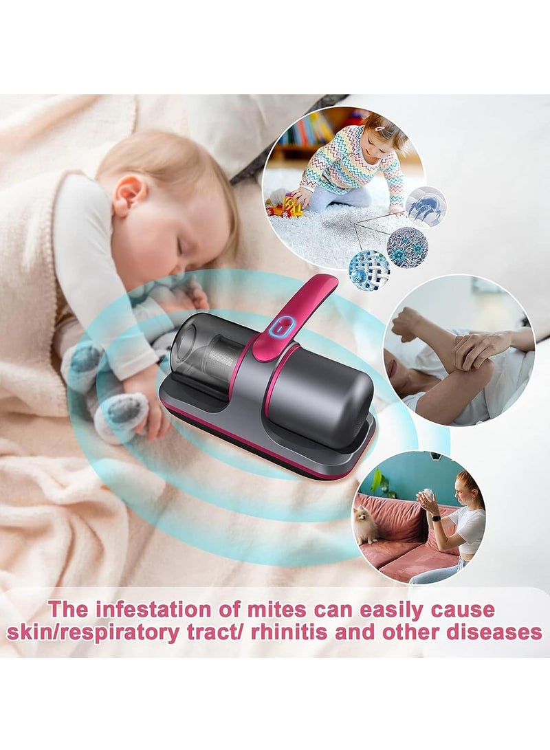 Relex Mite Removal Instrument, Wireless Mattress Vacuum Cleaner, Handheld Bed Vacuum Machine, UV Sterilizer, Effectively Clean Up Bed Mattresses & Cloth Sofas - Image 3