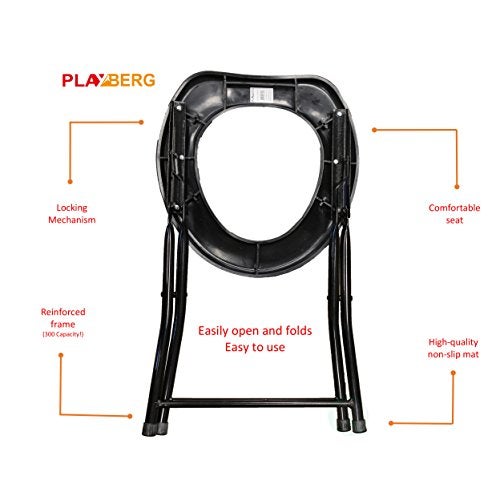 PLAYBERG Folding Portable Toilet Seat for Camping and Hiking - Image 5