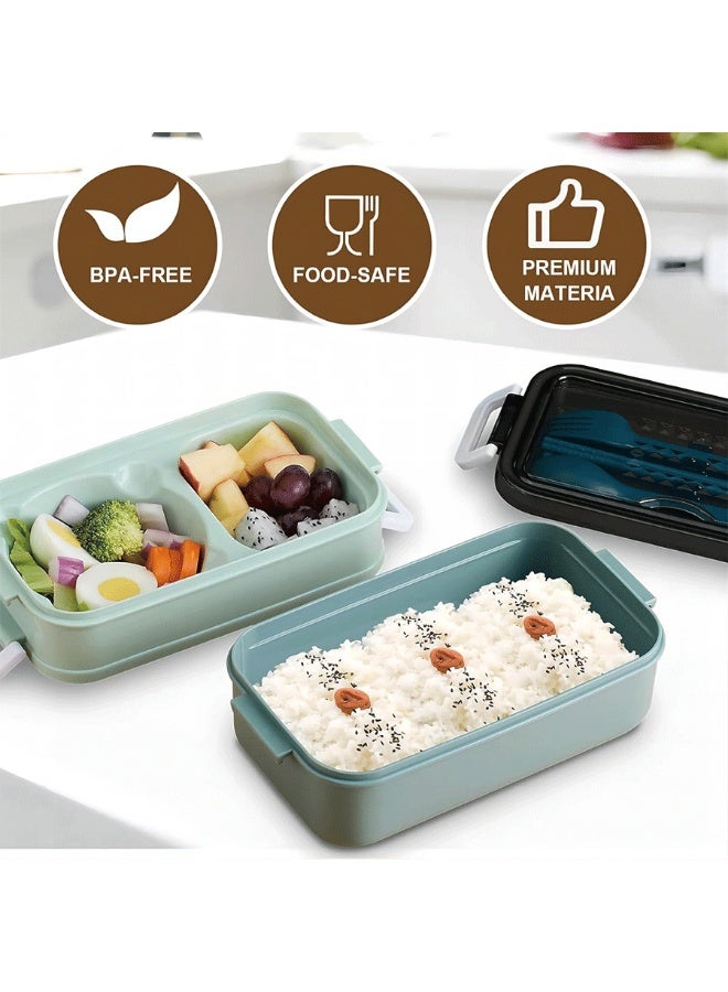 ROEIEIS BPA-Free Food-Grade Lunch Box with Secure Seal, 3-Tier Stackable Design – Leak-Resistant Compartments for Work, Picnics, Outdoor (Dishwasher and Microwave Safe) - Image 4