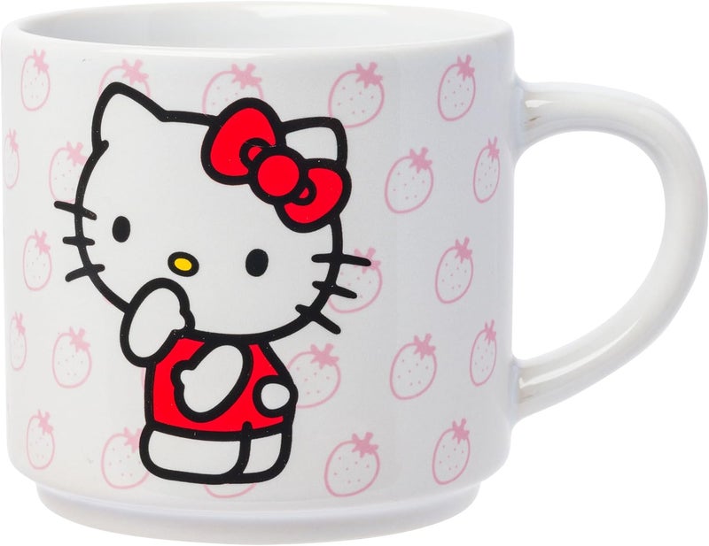 Silver Buffalo Sanrio Hello Kitty Poses 4pc Ceramic Mug Stack Set 10 Ounces - Image 5