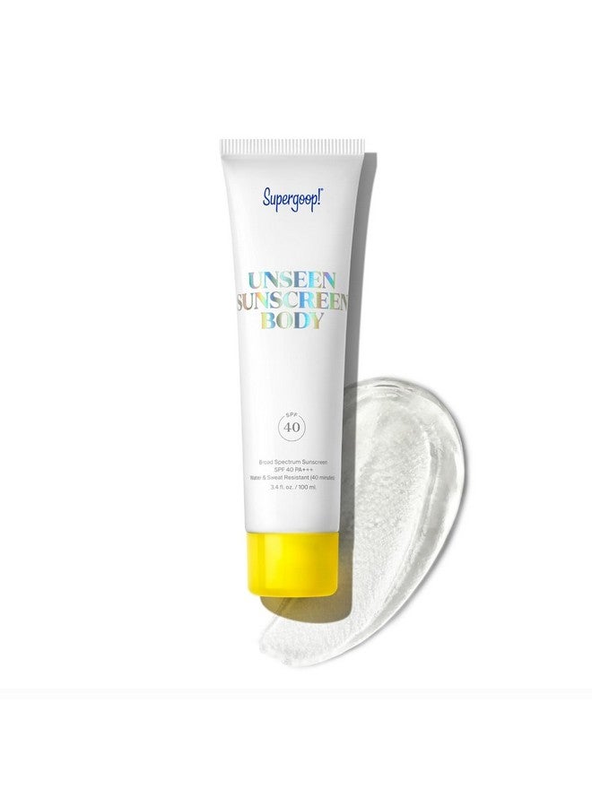 Supergoop! Unseen Sunscreen Body SPF 40 - Invisible Sun Protection - 3.4 fl oz - Weightless & Scentless - Water & Sweat Resistant - For All Skin Types - Image 1