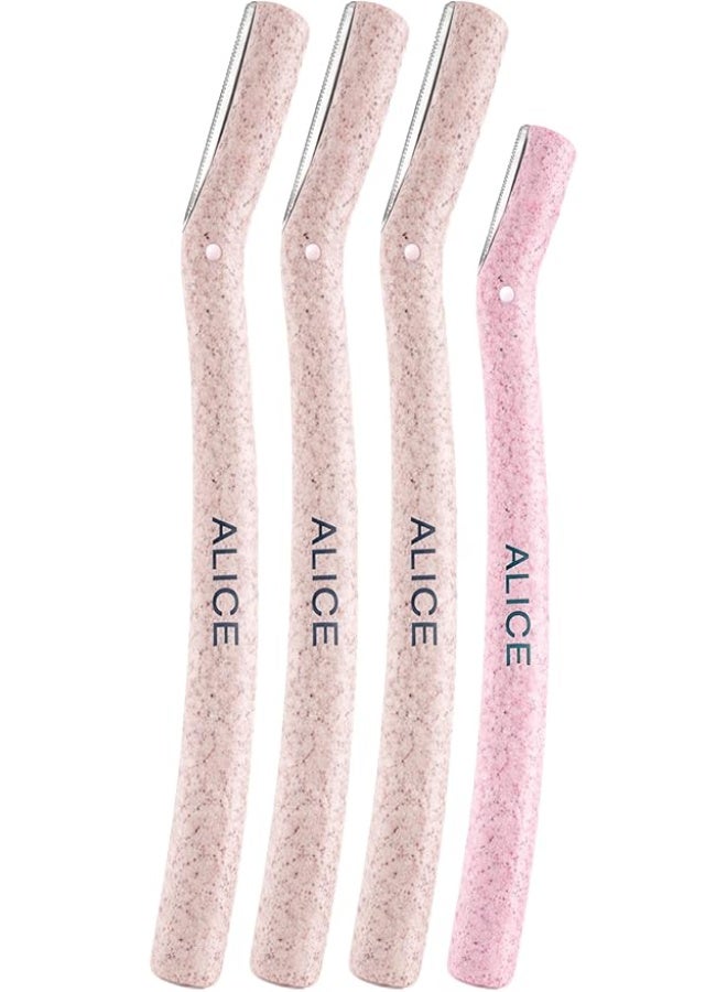 Alice Ladies Razor Set – 4 Pieces Facial Hair Removal & Dermaplaning Tool - Image 2