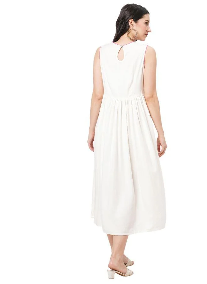 #Be Embroidered Boho Airy Dress