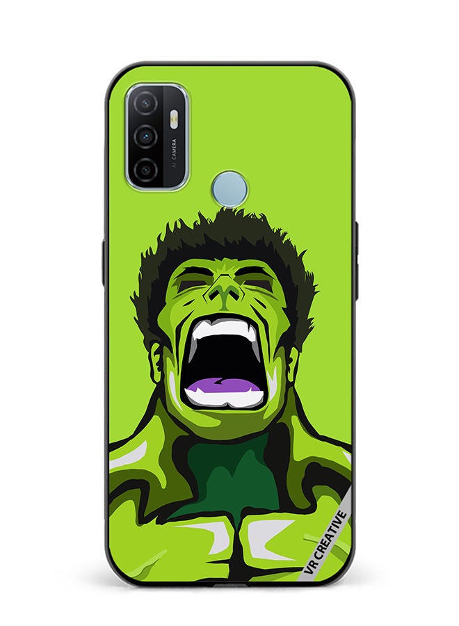 VR CREATIVE Protective Case Cover For Oppo A53 Hulk Design Multicolour - Image 1