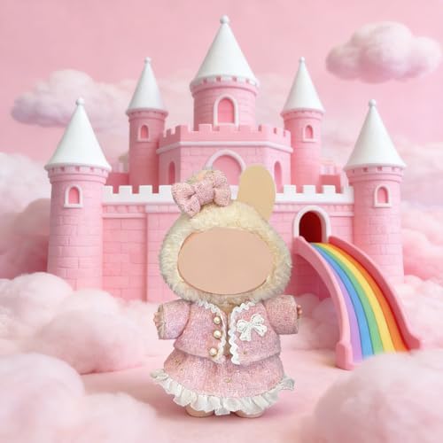 Ezcora Clothes for Doll 4 Pack Clothes for 17cm Doll Include Pairs of Shoes Perfect for Play Display Doll Outfits Accessories for Collectors No Dolls Elegant Tweed Dress - Image 5
