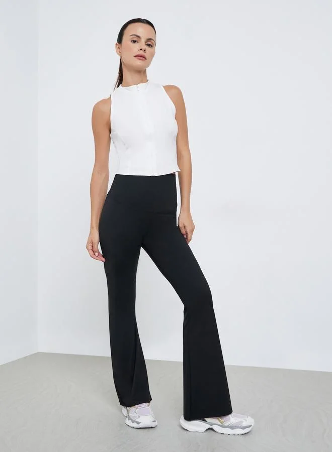 Styli Active Broad Waist Extreme Flared Leggings