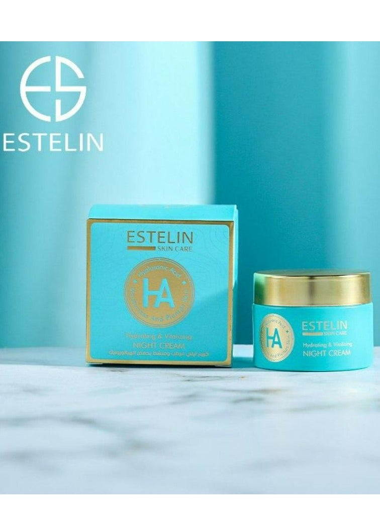 ESTELIN Hyaluronic Acid Hydrating & Vitalizing Night Cream 50 g - Image 2