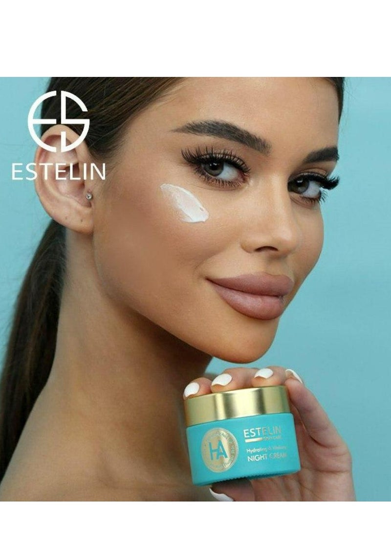ESTELIN Hyaluronic Acid Hydrating & Vitalizing Night Cream 50 g - Image 4