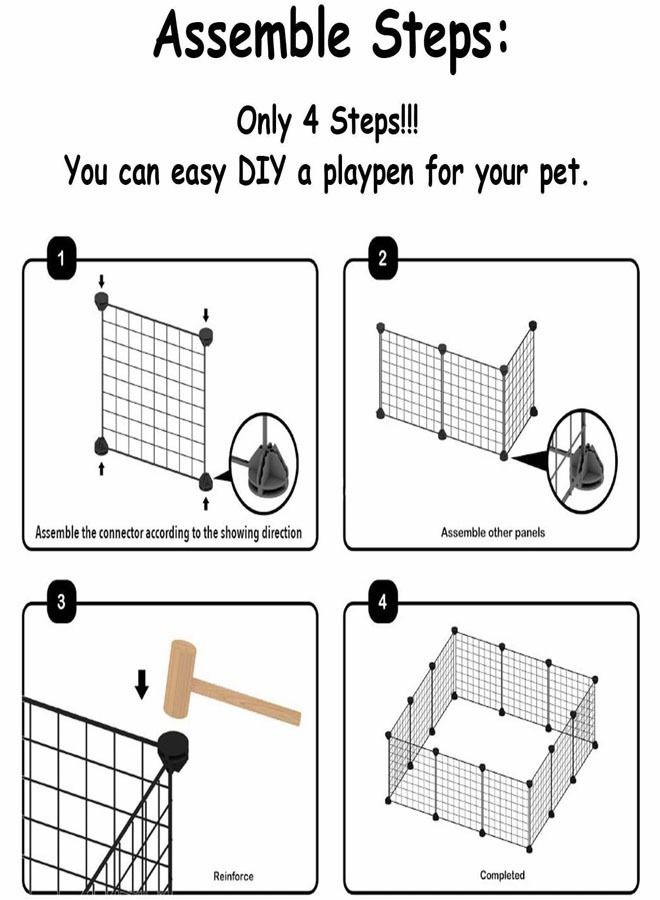 القطط الكبيرة قفص لعبة القط السياج انفصال الأسلاك المعدنية في الأماكن المغلقة ديي قفص الكلب ممارسة كبيرة في مكان - Image 4