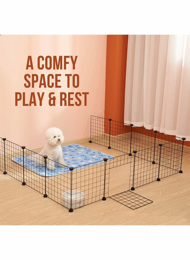 القطط الكبيرة قفص لعبة القط السياج انفصال الأسلاك المعدنية في الأماكن المغلقة ديي قفص الكلب ممارسة كبيرة في مكان - Image 3