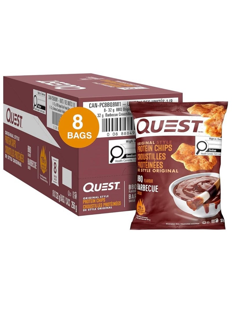 Quest Tortilla Style Protein Chips BBQ (Pack of 8) - Image 1