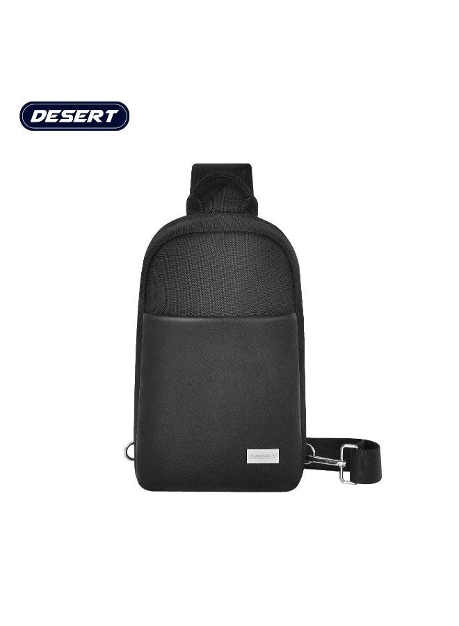 Desert Men's One-Shoulder Chest Bag Suitable for Sports and Travel Convenient and Waterproof The Fabric is Wear-Resistant - Image 1