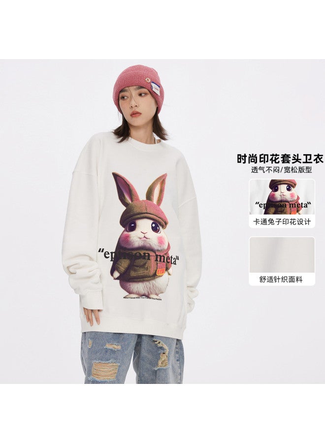 EPTISON Women's Hoodie Unisex Print Pattern Trendy Fashion Loose Round Neck Couple Hoodie Men's Spring/fall - Image 2