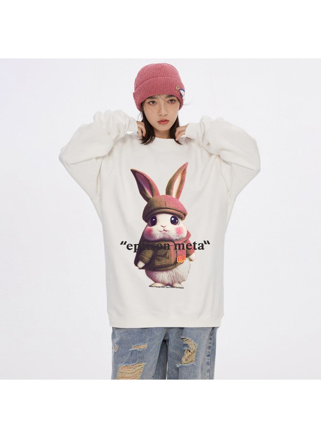 EPTISON Women's Hoodie Unisex Print Pattern Trendy Fashion Loose Round Neck Couple Hoodie Men's Spring/fall - Image 4