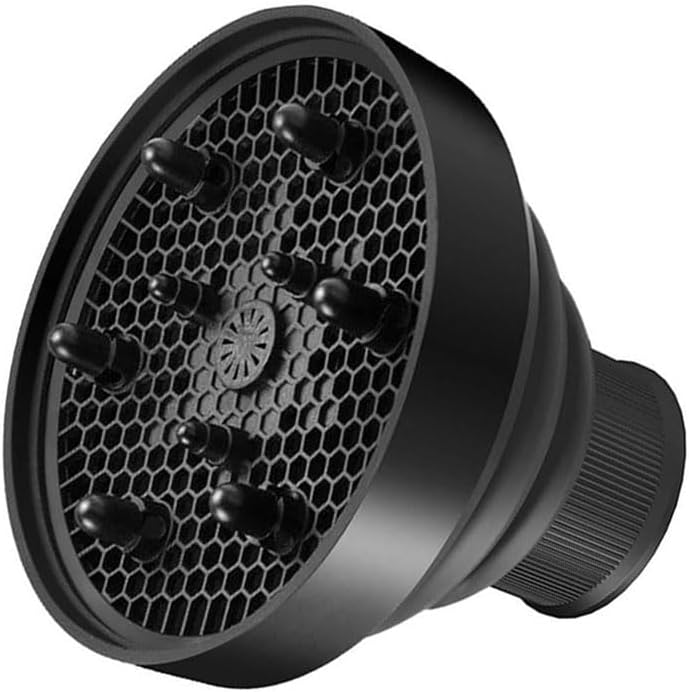 KUAZIVI Universal Collapsible Hair Dryer Diffuser Travel and Easy Storage Diffuser Fit Most of Hair Dryer (Black) - Image 1