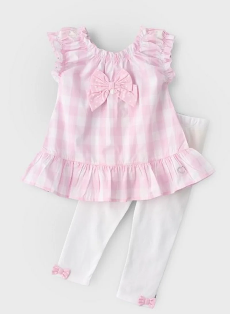 Boo Boo Infant Checked Top & Leggings Set