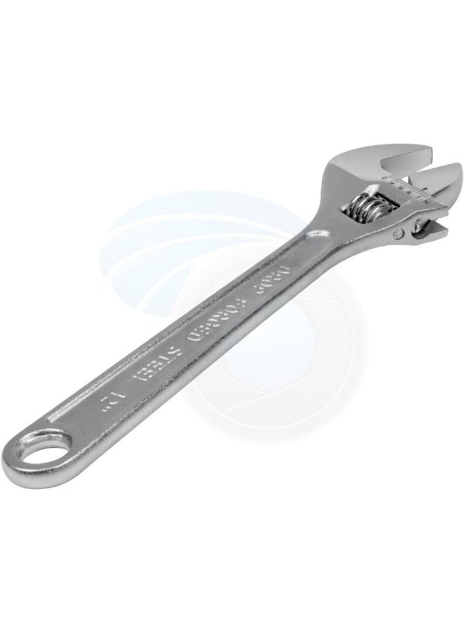 Tolsen 12inch 300mm Universal Adjustable Jaw Steel Wrench Measurement Scale - Image 3