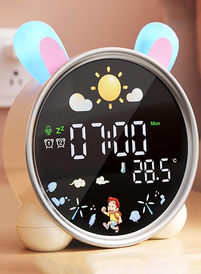 LENND Digital Alarm Clock for Kids Alarm Digital for Bedroom Night Light Clock for Toddler Table clock With Sleep Training and Sound Machine Birthday Gift for Teen Boys Girls 3 4 5 6 7 8 Years Old - Image 2