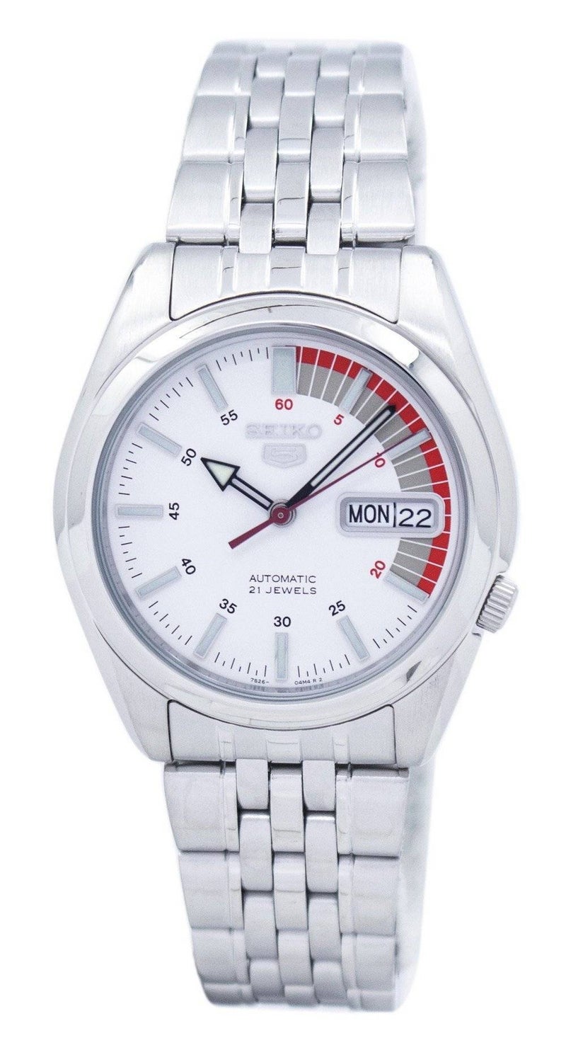 Seiko 5 Automatic Stainless Steel Day/Date Analog 21 Jewels SNK369K1 Mens Watch - Image 1
