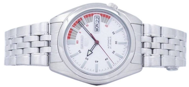 Seiko 5 Automatic Stainless Steel Day/Date Analog 21 Jewels SNK369K1 Mens Watch - Image 4