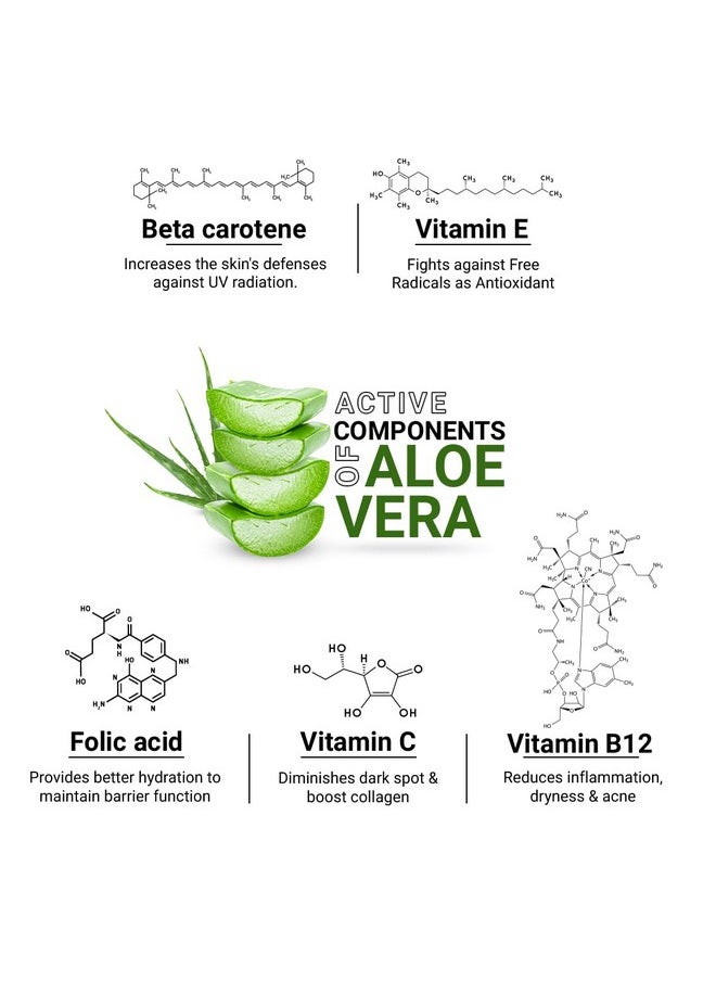 Keya Seth Aromatherapy Keya Seth Aromatherapy Aloe Vera Gel Moisturizer With Vitamin A, B & C Repairing, Soothing Glowing Skin (Aloevera_Gel_160)  - Image 3