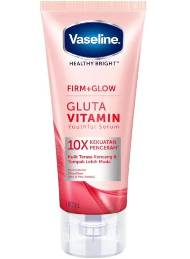 Vaseline Healthy Bright ( Firm +Glow ) Gluta Vitamin Youthful Body Serum 180ml
