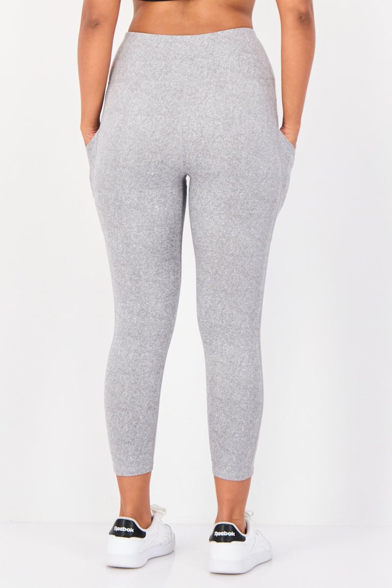 KENDALL + KYLIE Women Sportswear Fit Yoga Leggings, Grey - Image 3