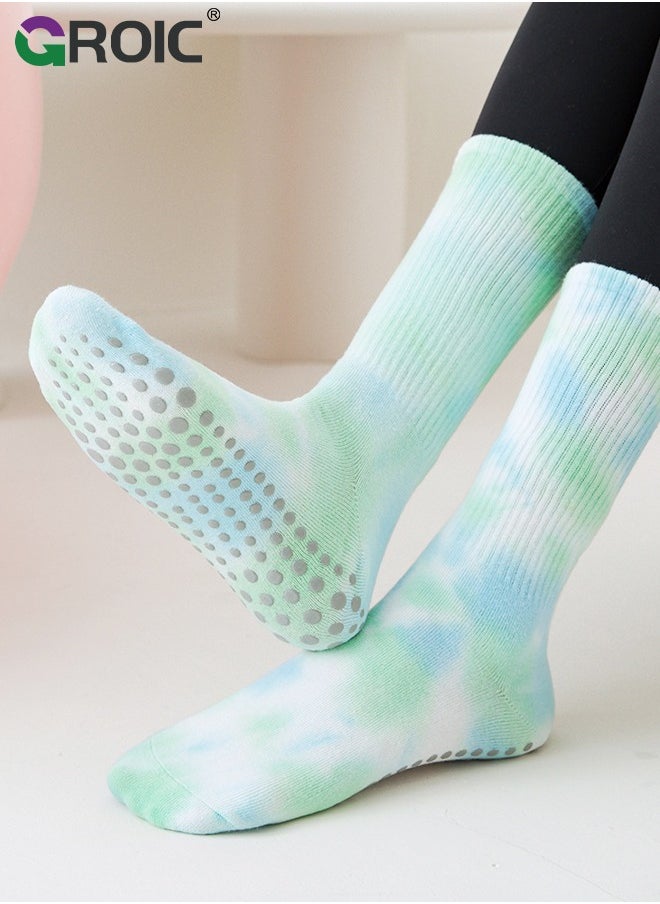 GROIC 2 Pairs Yoga Socks for Women with Grips, Pilates Socks, Barre Socks ,Women's Non-Slip Grip Toe Socks  - Image 5
