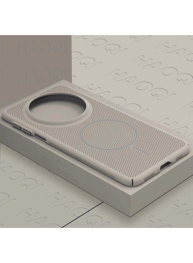 For Huawei Series Dopamine Honeycomb Heat Dissipation Mesh Magnetic Hard Phone Case