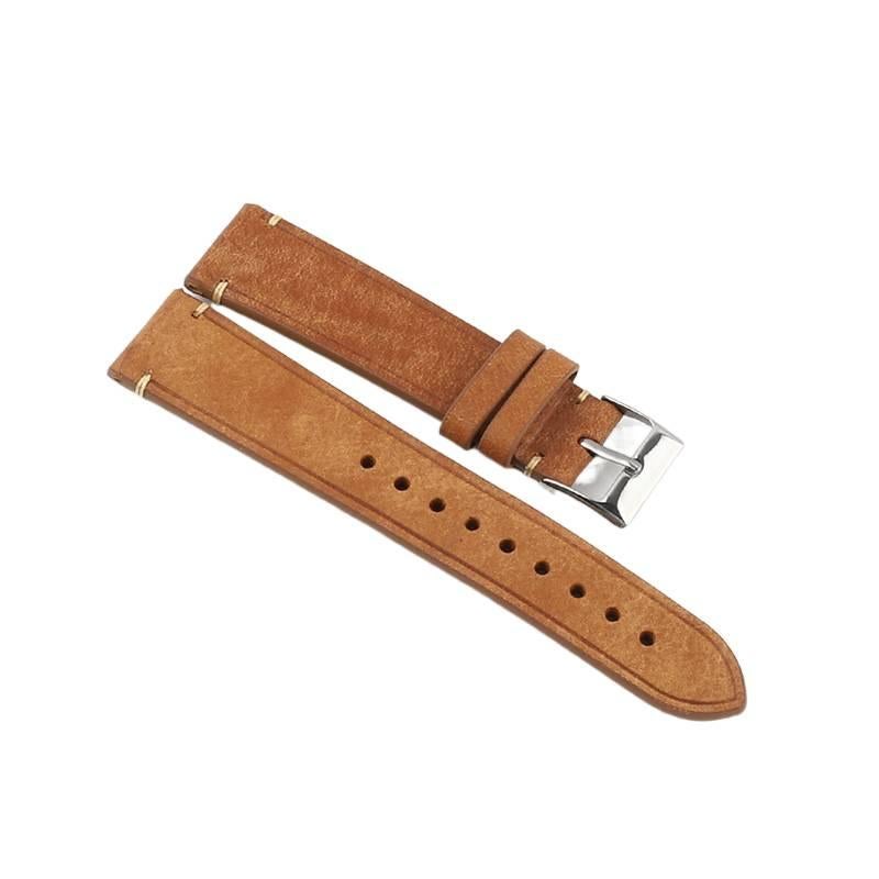 Leather Portable Smartwatch Band for daily smartwatch wear and replacement strap in Brown Everyday Use Home Use Travel Use Outdoor Use Use - Image 1