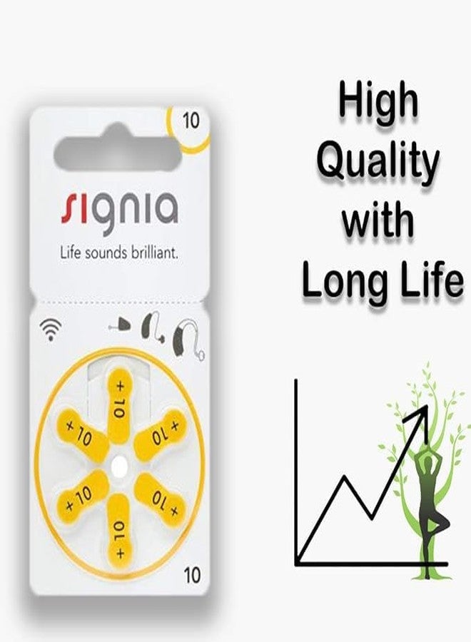 Signia Hearing Aid Batteries-Superior Power for All-Day Hearing Clarity | Long Lasting | Size-10 (Pack of 24 Batteries) - Image 3