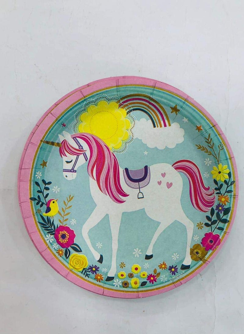 Horse Paper Plates 100 Pieces 20cm - Image 1