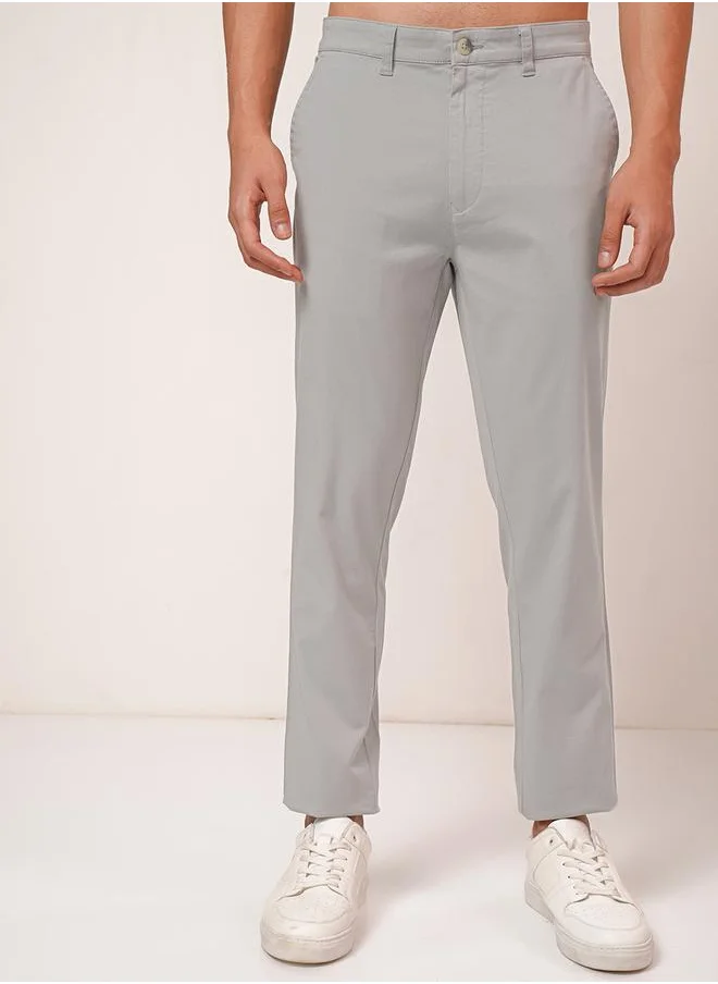 هاي لاندر Mid Rise Regular Fit Chino Trousers