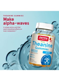 jarrow formulas Theanine Gummies 100 Mg 60 Apple Gummies Neurologically Active Amino Acid Found In Green Tea Promotes Relaxation  Calmness Sugar Free 60 Servings  - Image 3