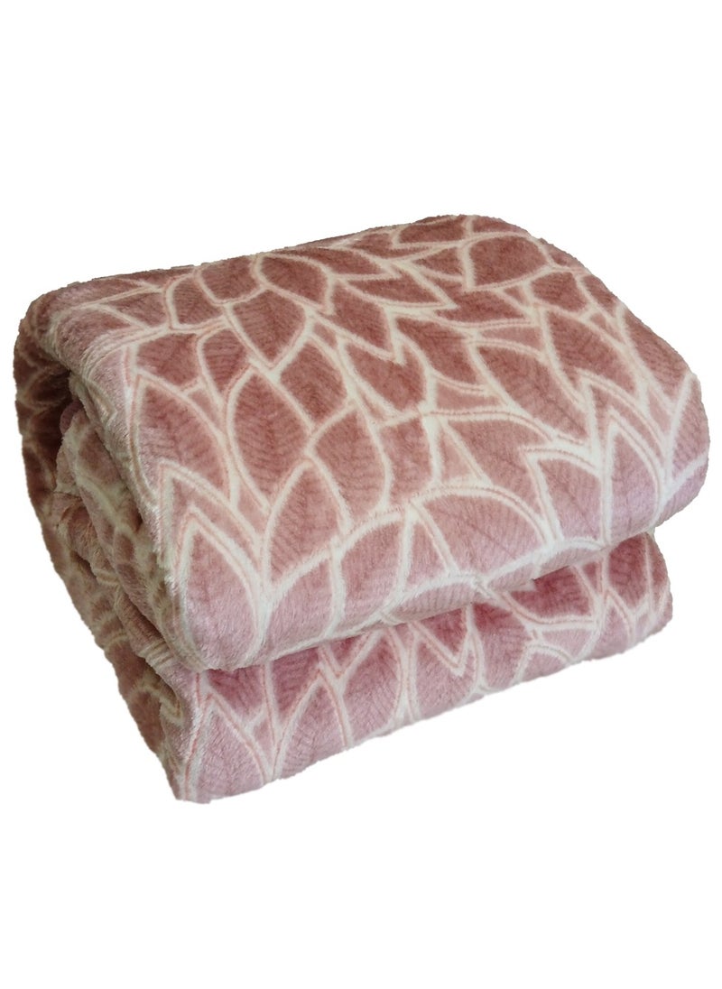 T G H Flannel Blanket Micro Fiber Throw Blanket, for All Season Fluffy Blanket Warm and Light Weight for Bed Throws & Sofa,Comfortable and Soft Flannel Fleece Blanket  - Image 1
