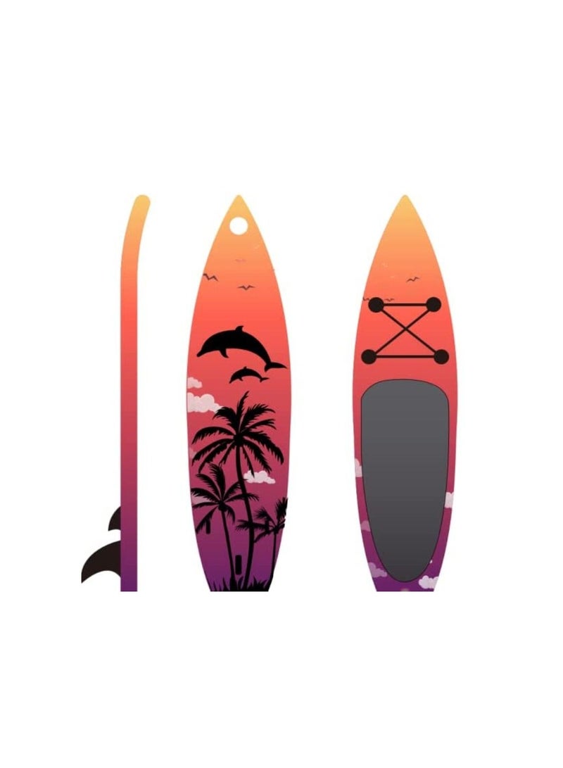 Premium Inflatable Stand Up Paddle Board (6 Inches Thick) with SUP Accessories | Wide Stance Bottom Fin for Paddling Surf Control Non-Slip Deck | Youth & Adult Standing Boat - Image 2