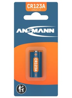 ANSMANN Ansmann CR123A high power lithium battery 3V (CR123A / CR17335) Long life guaranteed For use in Cameras Flashlights Smoke Detectors and Other Small Electronic Devices  - Image 1