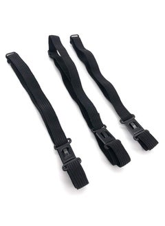8 Pcs Black Adjustable Bowknot Bow Tie Elastic Strap Extender Bands With Buckle Bow Tie Diy Accessories 1Cm Width