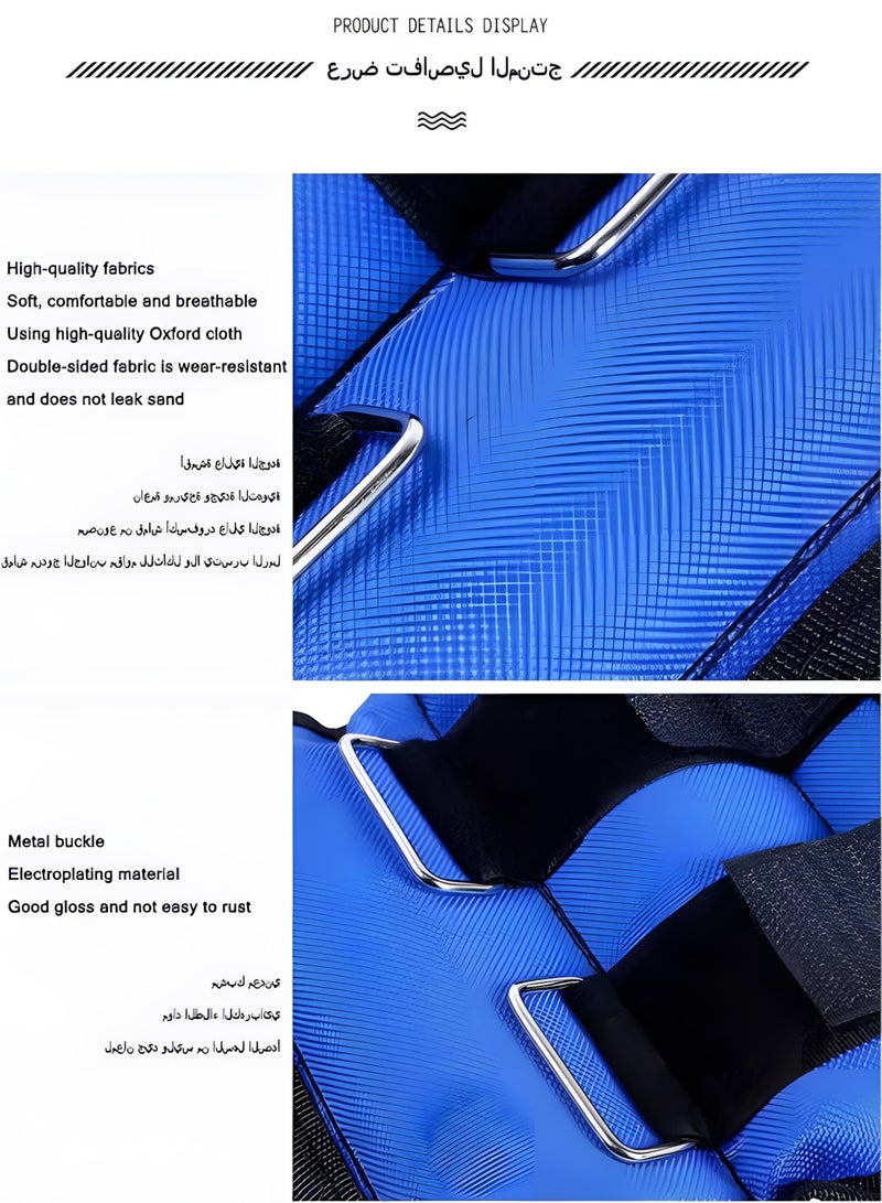 بيج ماكس كيس وزن رملي من قطعتين للذراعين والقدمين، وزن إجمالي 2 كجم (1 كجم لكل قطعة) - Image 2