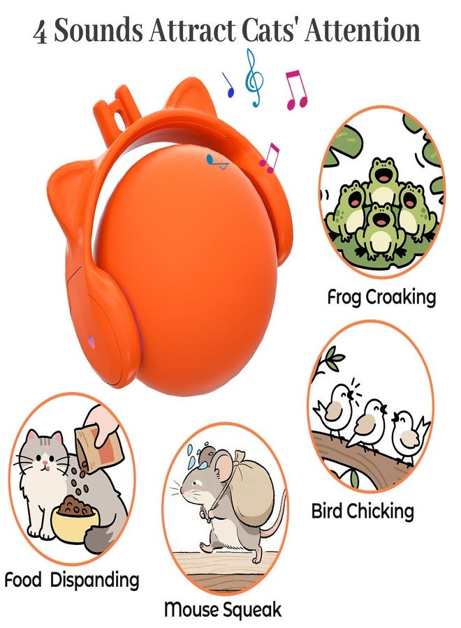 ORSDA Cat Toys for Indoor Cats, New Intelligent Voice Timing Touch Control Cats Ball, Simulate Mouse Sound Kitten Toy, Automatic Interactive Moving Cat Toy for All Ages - Image 5