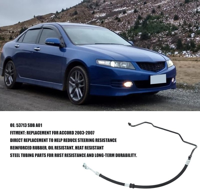 woobles Automotive Replacement Power Steering Pressure Hoses Power Steering Pressure Line Hose Pipe 53713 SDB A01 Replacement for Accord 2003‑2007 - Image 2