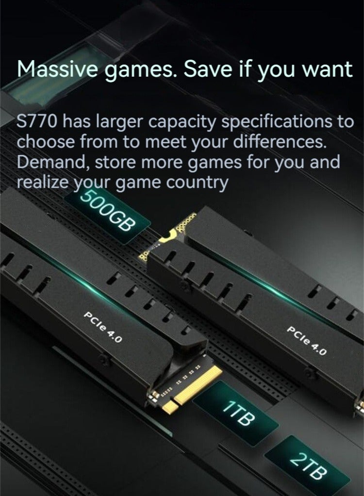 M MIAOYAN New S770 solid state drive M.2 interface PCIe4.0 Yangtze River storage wafer particle independent cache  - Image 3