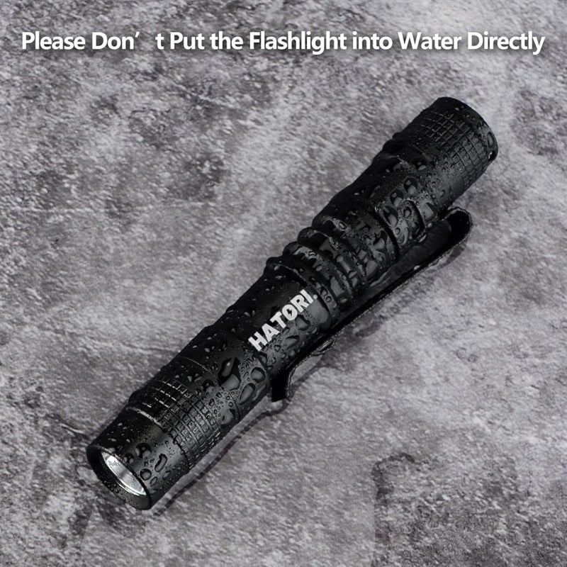 Hatori LED Mini Flashlight, Bright Small Handheld Pocket Flashlights Tactical High Lumens Pen Light for Camping, Outdoor, Emergency, 1 Pack(3.55Inch) - Image 3
